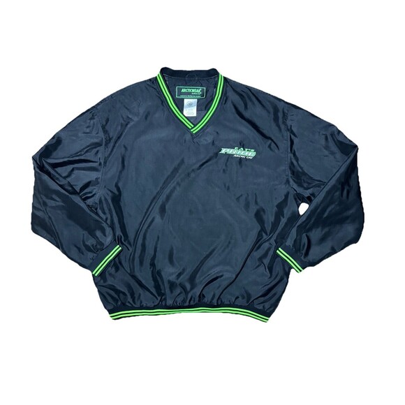 Vintage 90s Arctic Cat Pullover Windbreaker Size 2XL Embroidered Snowmobile Ski - Picture 1 of 6